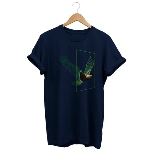 Abstract Eagle Portal T-Shirt - Artsy Geometric Tee