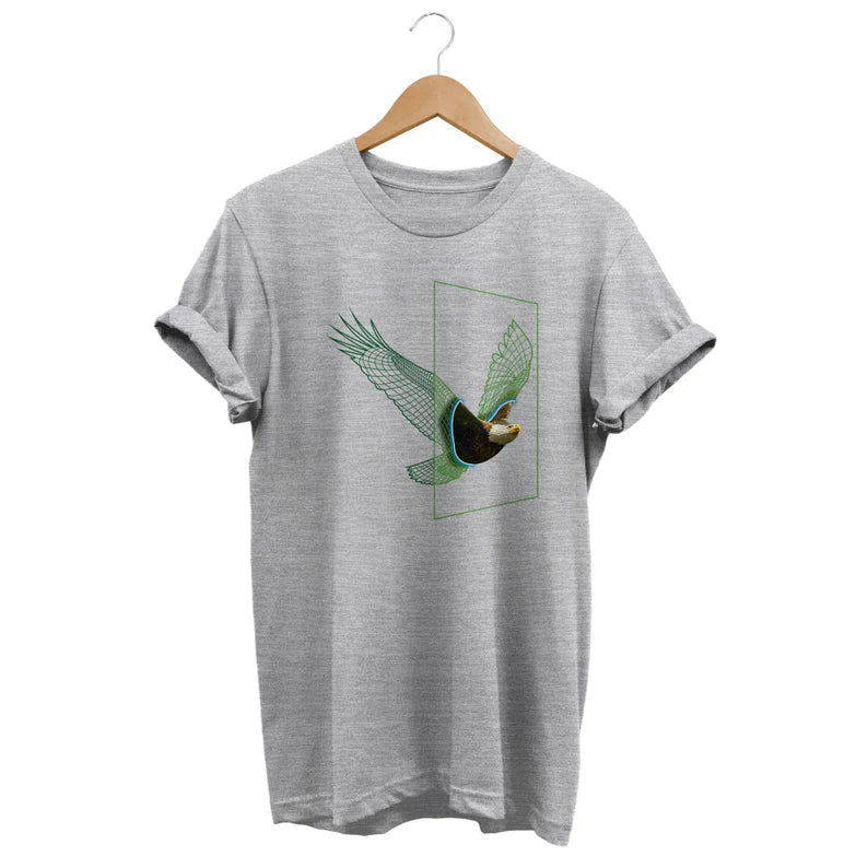 Abstract Eagle Portal T-Shirt - Artsy Geometric Tee