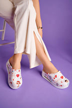 Heartbeat Design Orthopedic Clogs