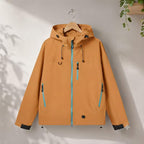Waterproof Rain Jacket Men Women - Lightweight Hooded Windbreaker