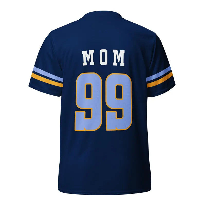 Custom Football Mom Jersey - Personalized Name & Number Game Day Athletic Shirt
