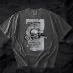 Memento Mori Skull Manuscript Shirt - Dark Academia Goth Clothes Tee