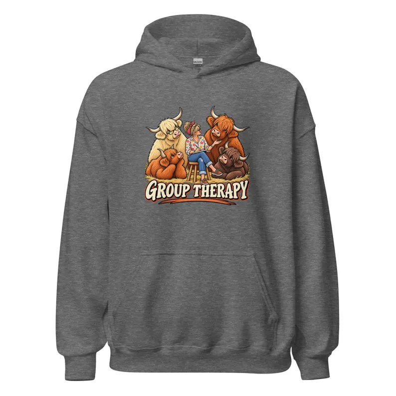 Group Therapy Hoodie Shirt - Mental Health & Community Graphic Pullover